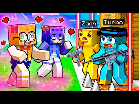 Maldición de AMOR Contra BASE SEGURA en Minecraft!