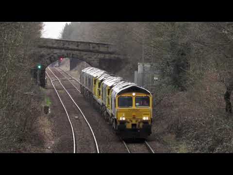 9 in Freightliner Convoy, 6H97 Hope ( Earles Sidings ) - Crewe Bas Hall @ Apethorn Lane 13/3/21