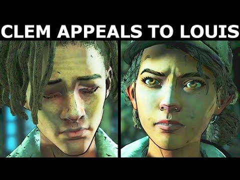 Clem Appeals To Louis, AJ Kills Marlon - The Walking Dead Final Season 4 Episode 1 ENDING