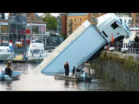 Crazy IDIOTS Truck Rolling Over 2022 | Overloaded Truck Gone Wrong | Excavator Falling Into Hole