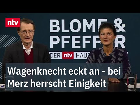 Wagenknecht eckt an - bei Merz herrscht Einigkeit: Polit-Talk bei "Blome & Pfeffer"