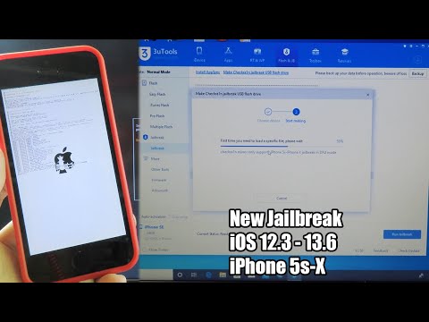 NEW Jailbreak iOS 12.3 up to iOS 13.6 iPhone 5s - X using 3uTool Windows
