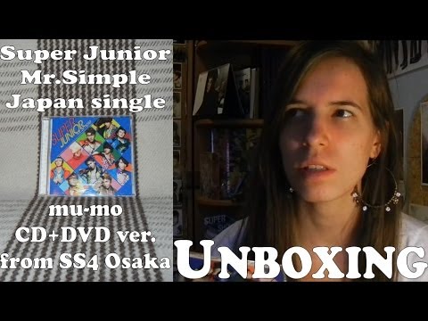 Unboxing - Mr.Simple Japan single mu-mo ver. CD+DVD *rare* from SS4 in Osaka Box