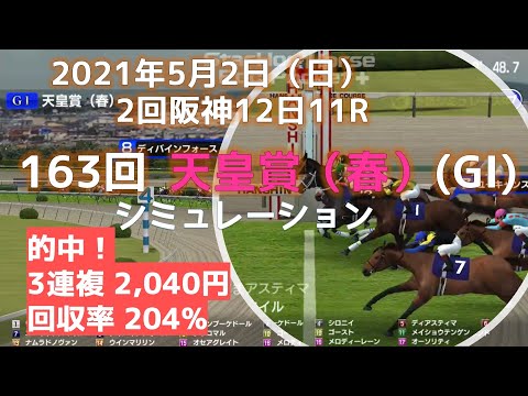 2021.05.02 第163回天皇賞(春)（GI）前日予想シミュレーション2本立て