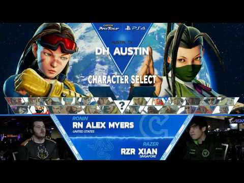 SFV: Ronin Alex Myers vs RZR Xian - Dreamhack Austin 2017 Top 8 - CPT2017