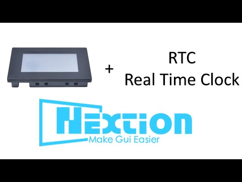 How to use RTC-real time clock in Nextion Hmi screen
