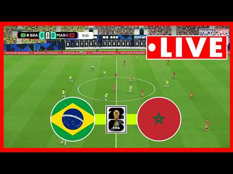 Brazil vs Morocco LIVE | FIFA World Cup 2026 | Match Today Simulation