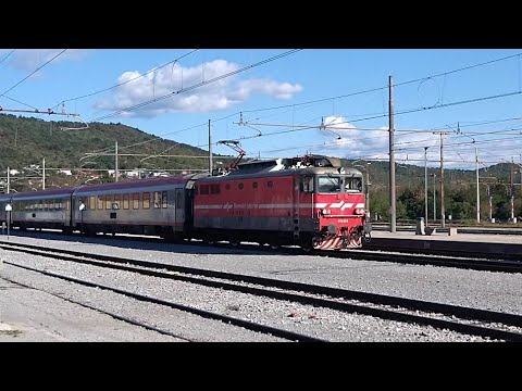 EuroCity 134 train to Trieste at Sežana, Slovenia