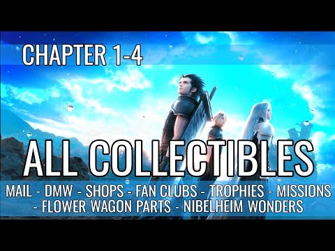 Crisis Core Final Fantasy VII Reunion - All Collectibles 100% [ALL-IN-ONE GUIDE] | Chapter 1-4