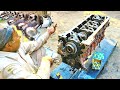 Completely Destroyed Euro Engine Rebuilding In Pakistan Fully Overhaul An Old Euro Engine