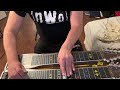Adam plays Paul Franklin pedal steel solo to "Gone Country" by Alan Jackson