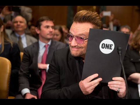 Click to Watch the Bono tells Congress comedians should fight Islamic State video