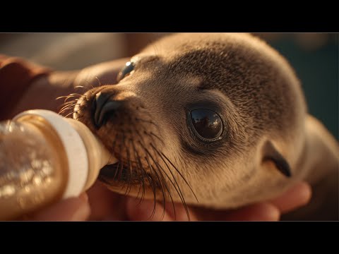 Saving a Seal Pup: Rehabilitation Story. Live Sound