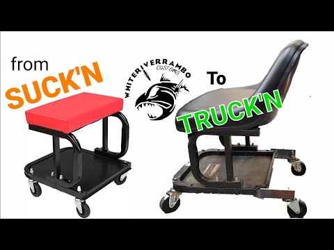 Harbor Freight Mechanic Stool UPGRADE
