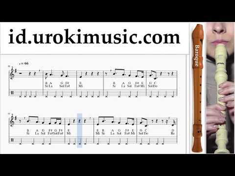 Belajar Suling Recorder (B.) LSD - Thunderclouds ft. Sia, Diplo, Labrinth Not Tabulasi um-i592