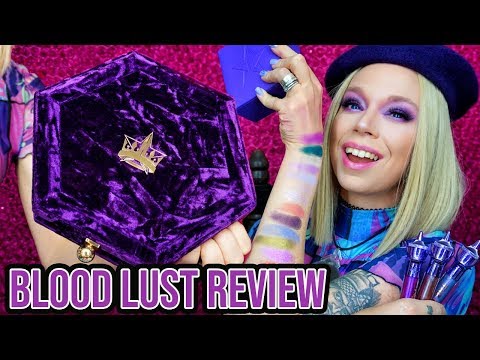 Jeffree Star BLOOD LUST Palette Review & Swatches! Video