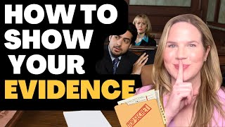 EASY Hack to show Your Evidence to to the judge at a Restraining Order Court Hearing