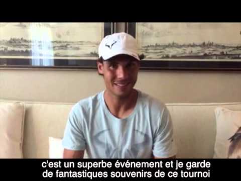 The message from Rafael Nadal for the Open Super 12 players - Open Super 12 Auray Tennis 2015