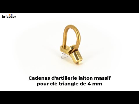 Cadenas d'artillerie - corps et anse en laiton massif DEVISMES