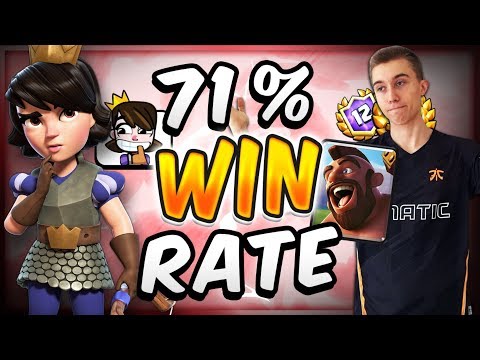 71% WIN RATE w/ NEW HOG RIDER LOG BAIT DECK — Clash Royale