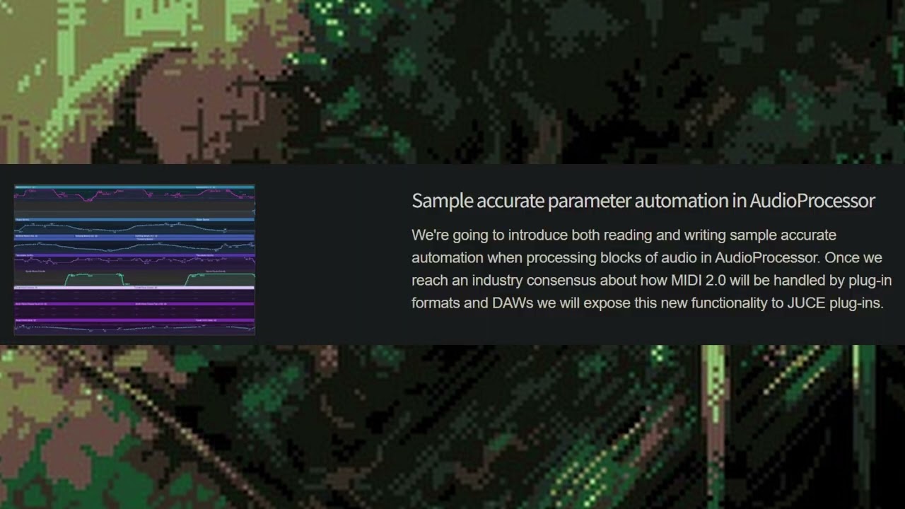JUCE Roadmap: Marketplace & Sample Accurate Parameters