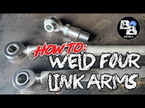 How to weld a 4 Link end, and rod ends explained: BackyardBuilds
