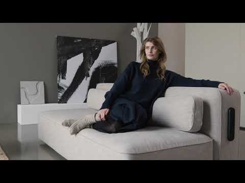 Yonata Sofa Bed with Black Metal Legs by Innovation Living