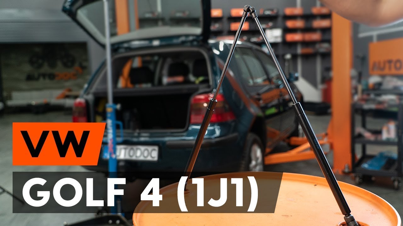 Wie VW Golf 4 Heckklappendämpfer wechseln - Anleitung