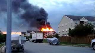 preview picture of video 'Two alarm apartment fire in Odenton, MD on 9/30/2012'