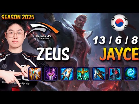 HLE Zeus JAYCE vs AMBESSA Top - Patch 25.09 KR Ranked | lolrec