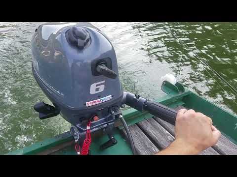 New 2018 Yamaha F6 (6 hp 4 stroke) / FIRST DRIVE TEST / ENGINE SOUND / PERFECT - BEST MACHINE!!!