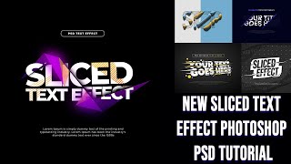 New Sliced Text Effect Photoshop Tutorial