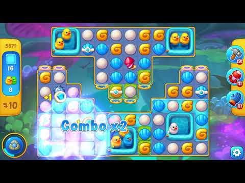 Fishdom 5671 Level - 17 moves - NO BooSTERS