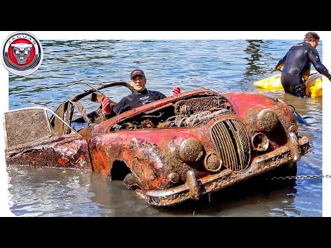 FOUND JAGUAR MK2 Classic Car Underwater at Boat Ramp! Video