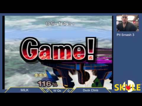 Pit Smash 2.3 Melee - MILK(Peach) vs Duck Chris(Sheik)