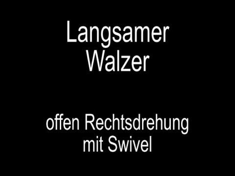 Langsamer Walzer offene Rechtsdrehung mit Swivel  -  Medaillenstufe 3