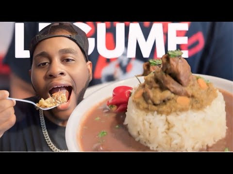 Vegan Haitian Legume & Lambi Recipe | How to Make Diri Sòs Pwa Nwa | Delicious Vegan Creole Dish