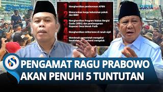 Soroti Cara Respons Kritik, Direktur Rumah Politik Indonesia Ragu Pemerintah Kabulkan Tuntutan Demo