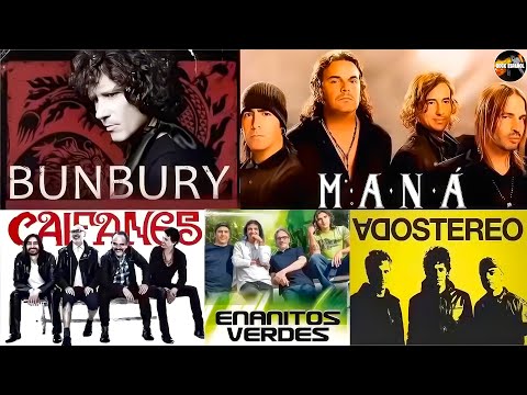 Enanitos Verdes, Maná, Los Pericos, Cafe Tacuba, Mix Andrés Calamaro, Auténticos Decadentes