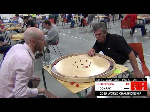 2019 World Crokinole Championship - Top 16 - Conrad v Hutchinson