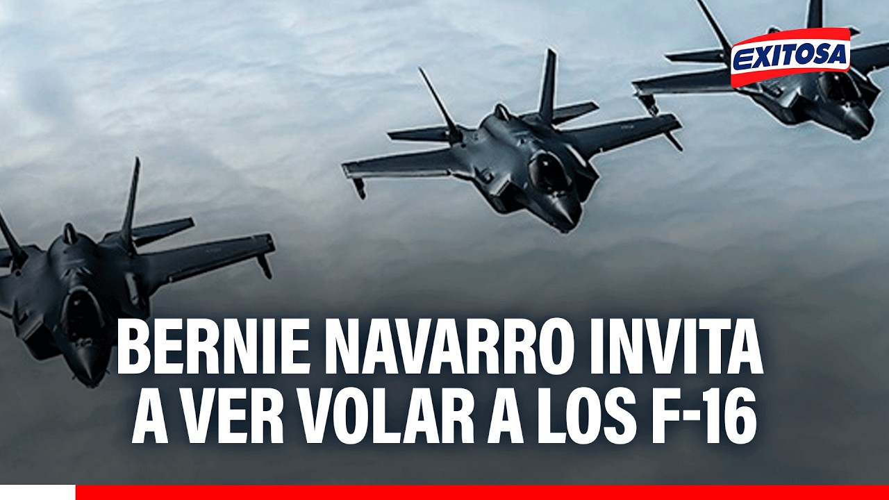 🔴🔵 Bernie Navarro invita a los peruanos a ver volar los F-16 en la base de Las Palmas