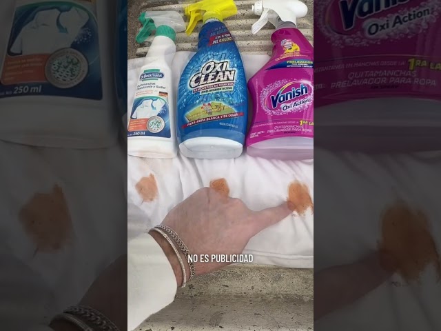 Vídeo relacionado con Vanish Oxi Action - Quitamanchas del día a día para ropa, en spray, sin lejía - Pack de 3 x 750 ml (El embalaje puede variar)