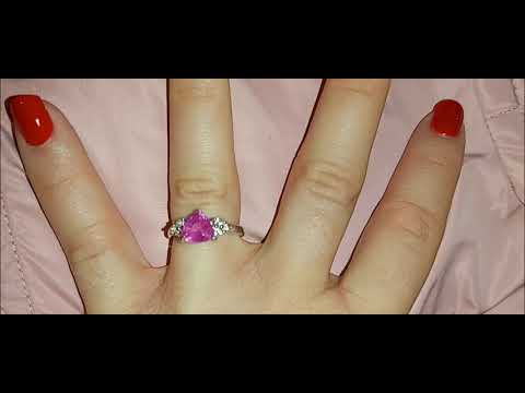 Pink sapphire ring
