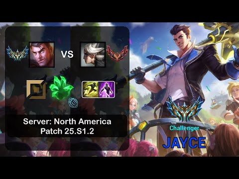 Jayce Top vs Camille - NA Challenger - Patch 25.S1.2