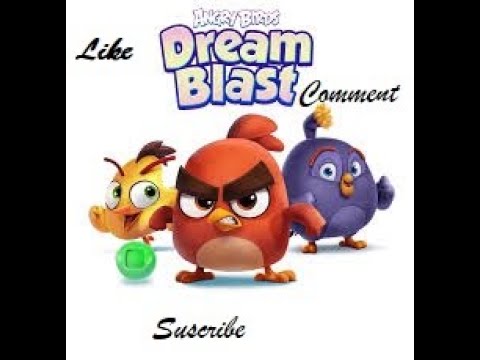 Angry bird dream blast level 2684 crossed with double power booster