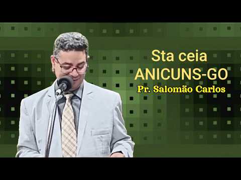 SÁBADO  18-04-2026 - Sta ceia em Anicuns-GO ( MINHA VIDA, SUA VIDA, NAS MÃO DE DEUS. )