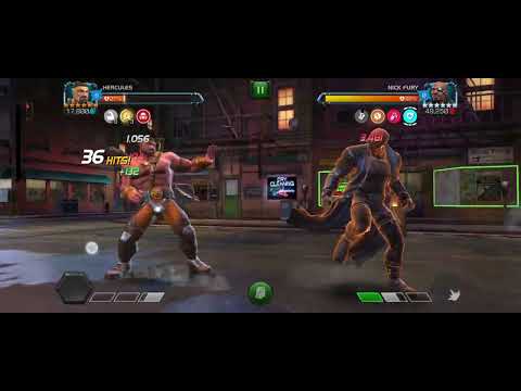 6.3.2 Nick fury boss totally crushed by 6star rank3 Hercules a fantastic solo 🔥🔥🔥#viral