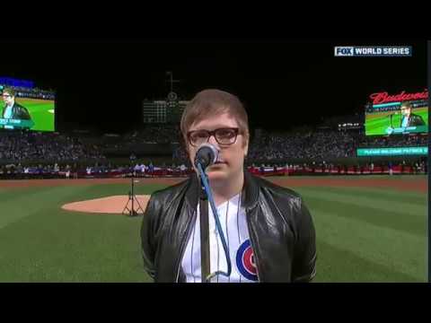 Patrick Stump Singing National Anthem Game 3 of World Series - Newer Version Available