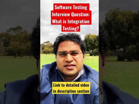 What is Integration Testing Software Testing Interview Questions and Answers shorts
