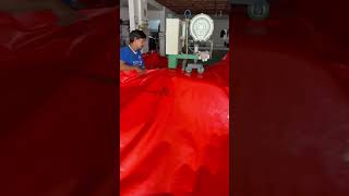 Proses Penjahitan Terpal